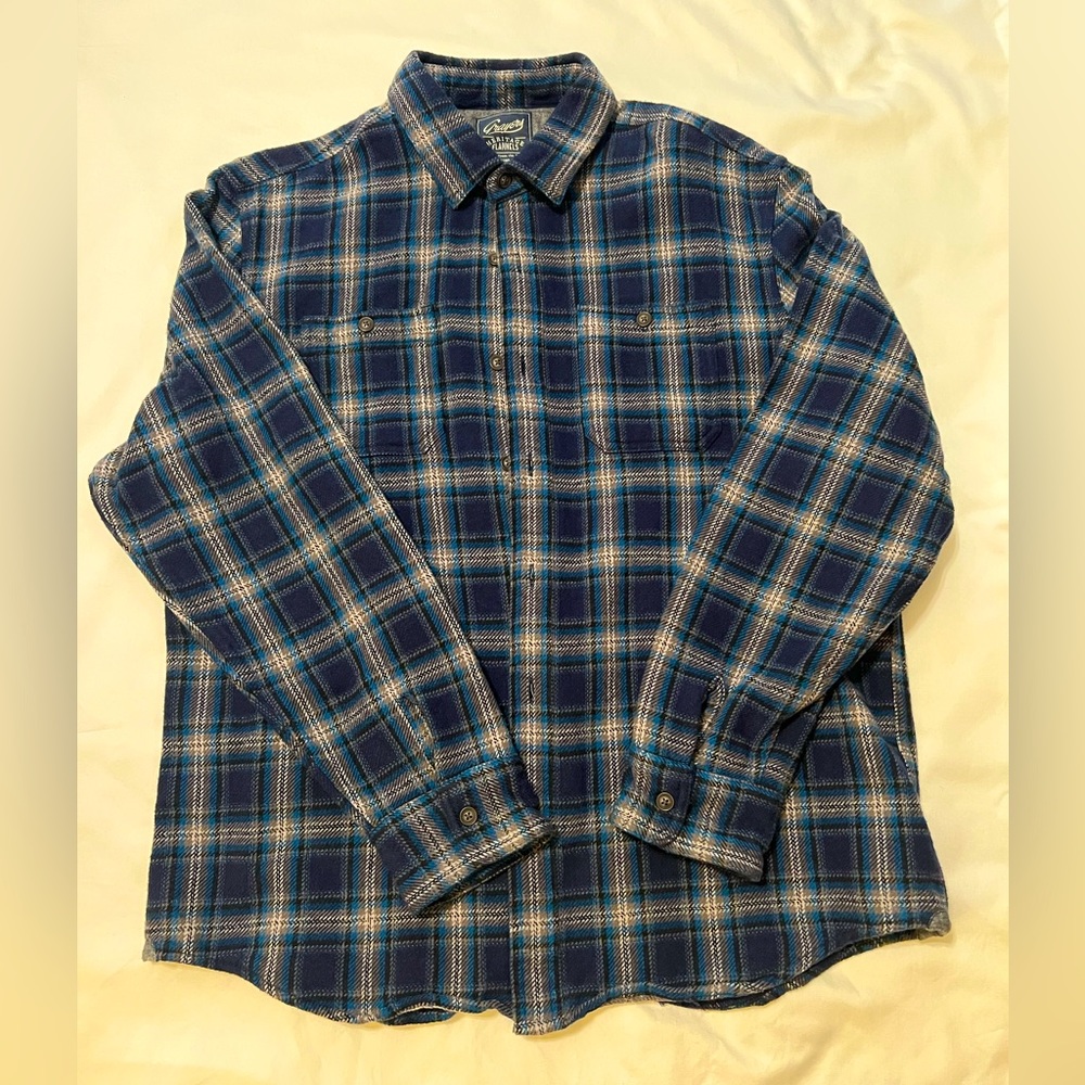 Grayers Men’s Blue Plaid Flannel